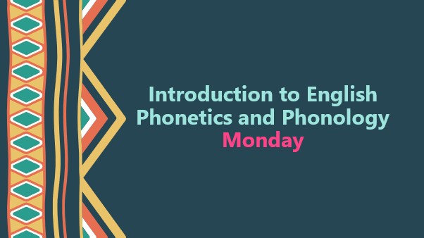 Introduction to English Phonetics and Phonology I (PBI II/2023/2024)