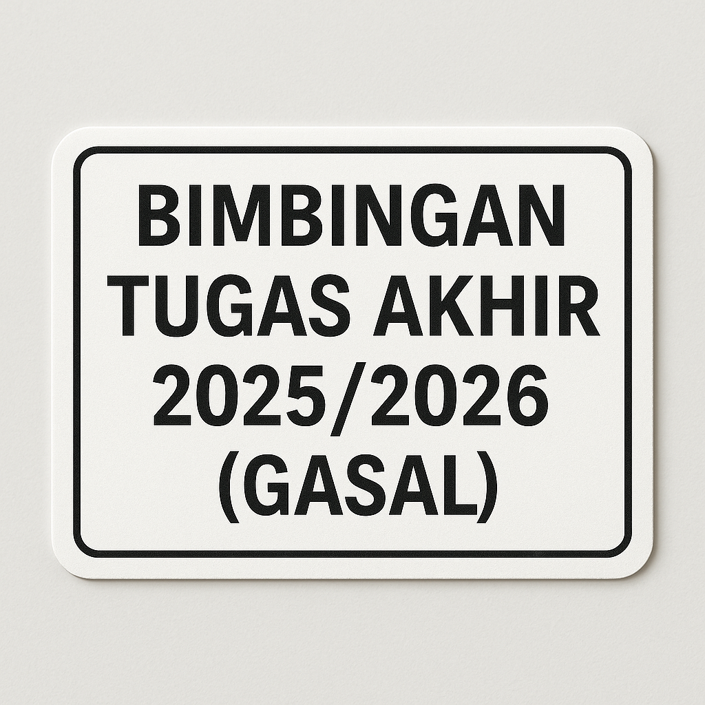 Bimbingan Tugas Akhir - Dr. Antonius Budisusila, M.Soc.