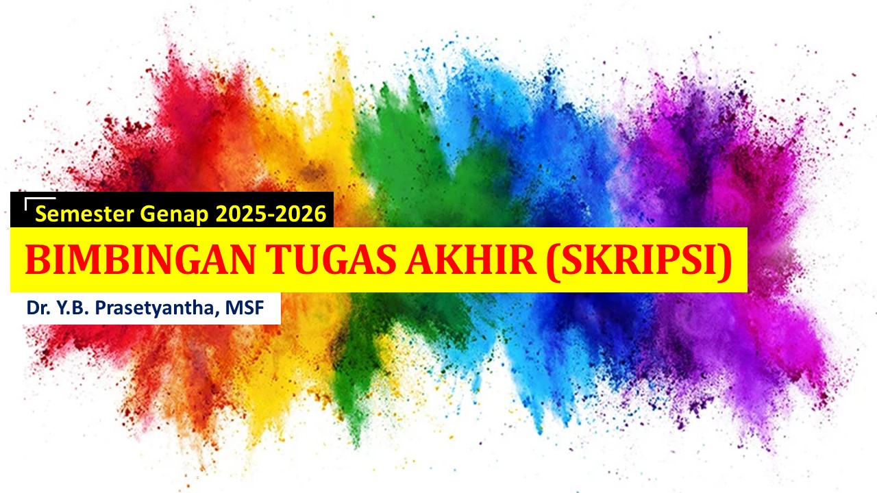 Bimbingan Tugas Akhir - Dr.Yohanes Berchmans Prasetyantha, MSF