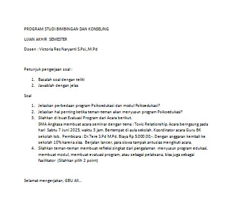 Psikoedukasi AD (BK II/2024/2025)