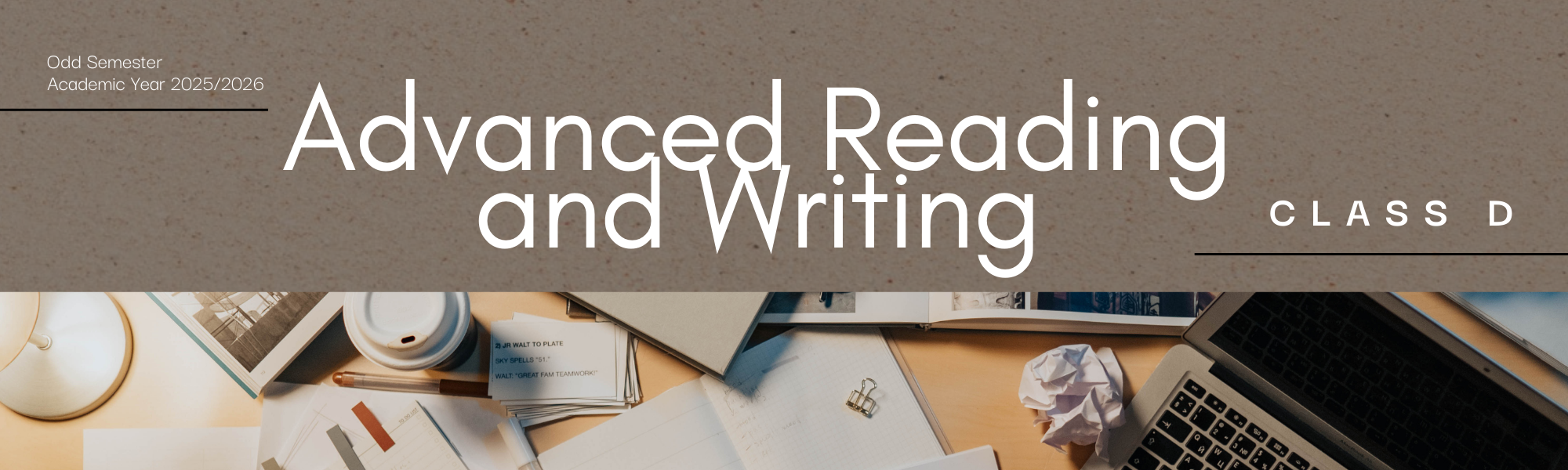 Advanced Reading and Writing D (PBI I/2025/2026)