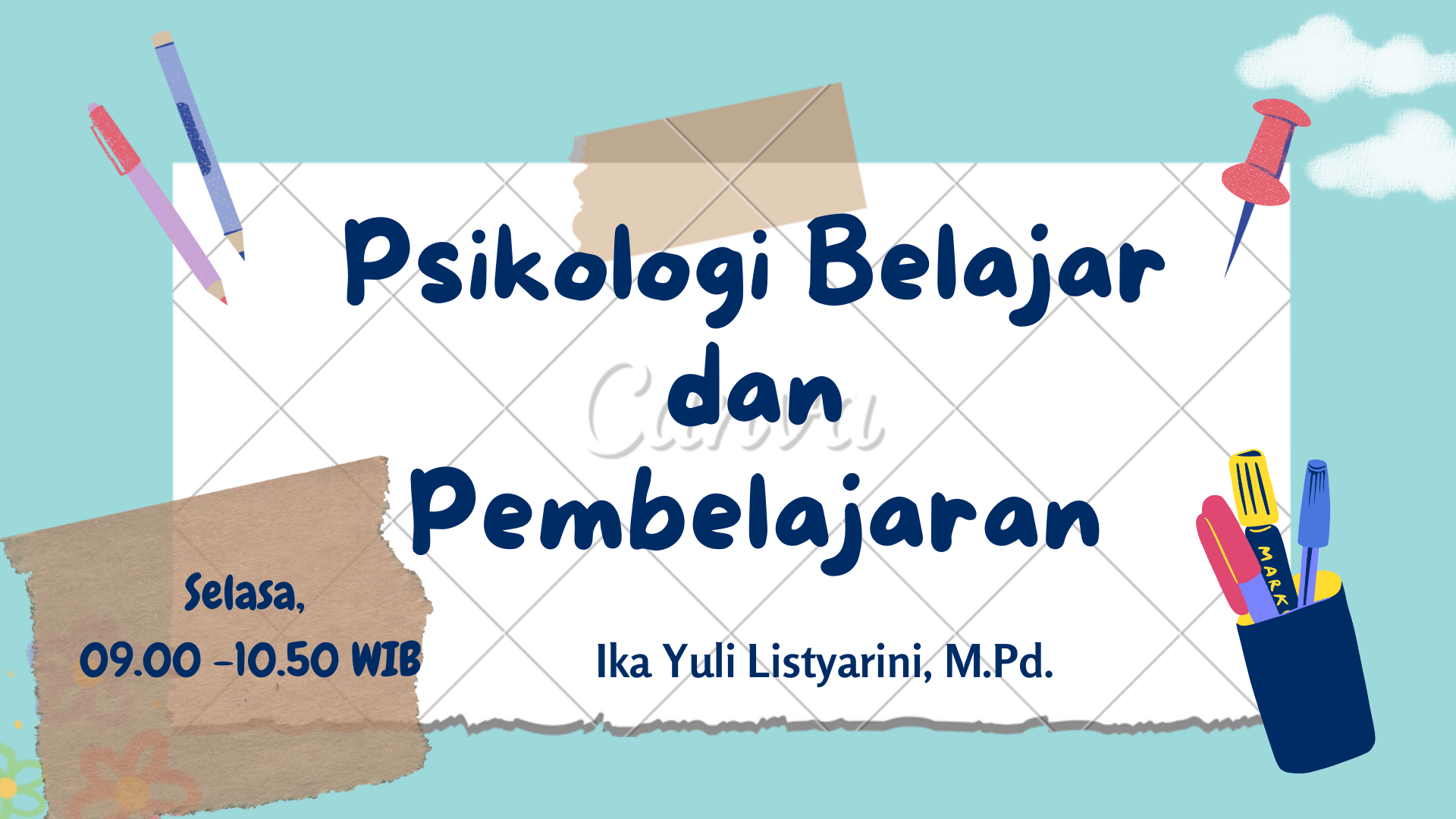 Psikologi Belajar dan Pembelajaran A (MKDK II/2022/2023)